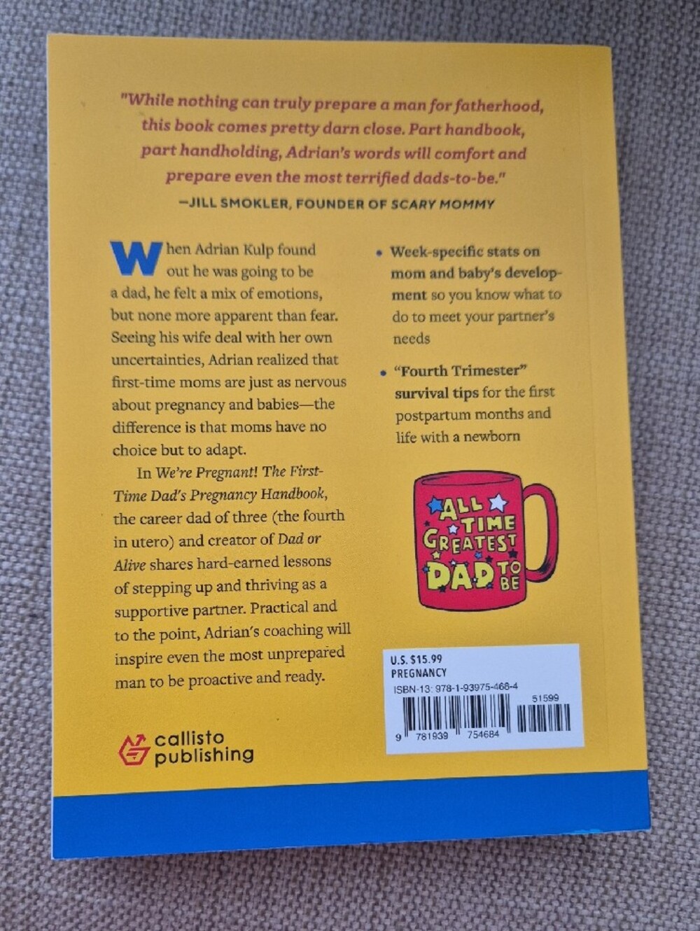 We're Pregnant! Yellow First-Time Dad's Pregnancy Handbook - Picture 2 of 2